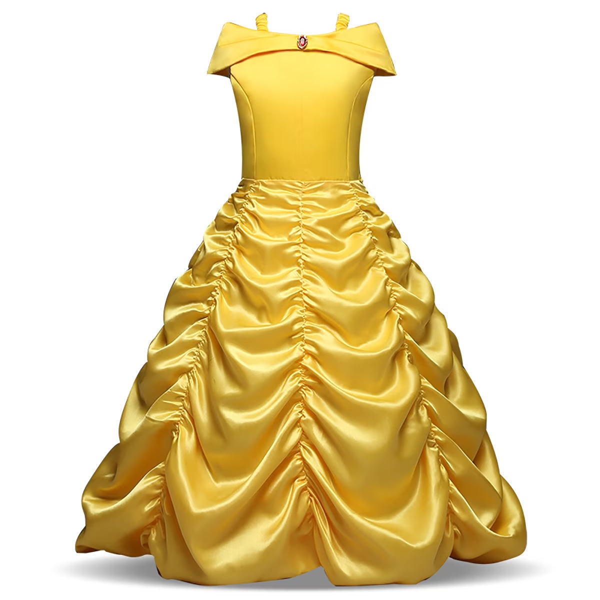 Girls Princess Costume Dress | Ruched Ball Gown Party Wear