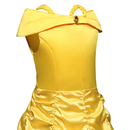 Girls Princess Costume Dress | Ruched Ball Gown Party Wear