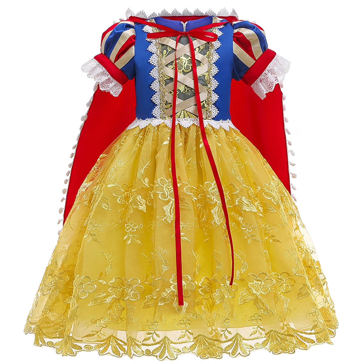 Girls Fairytale Princess Dress | Cape Costume Dress