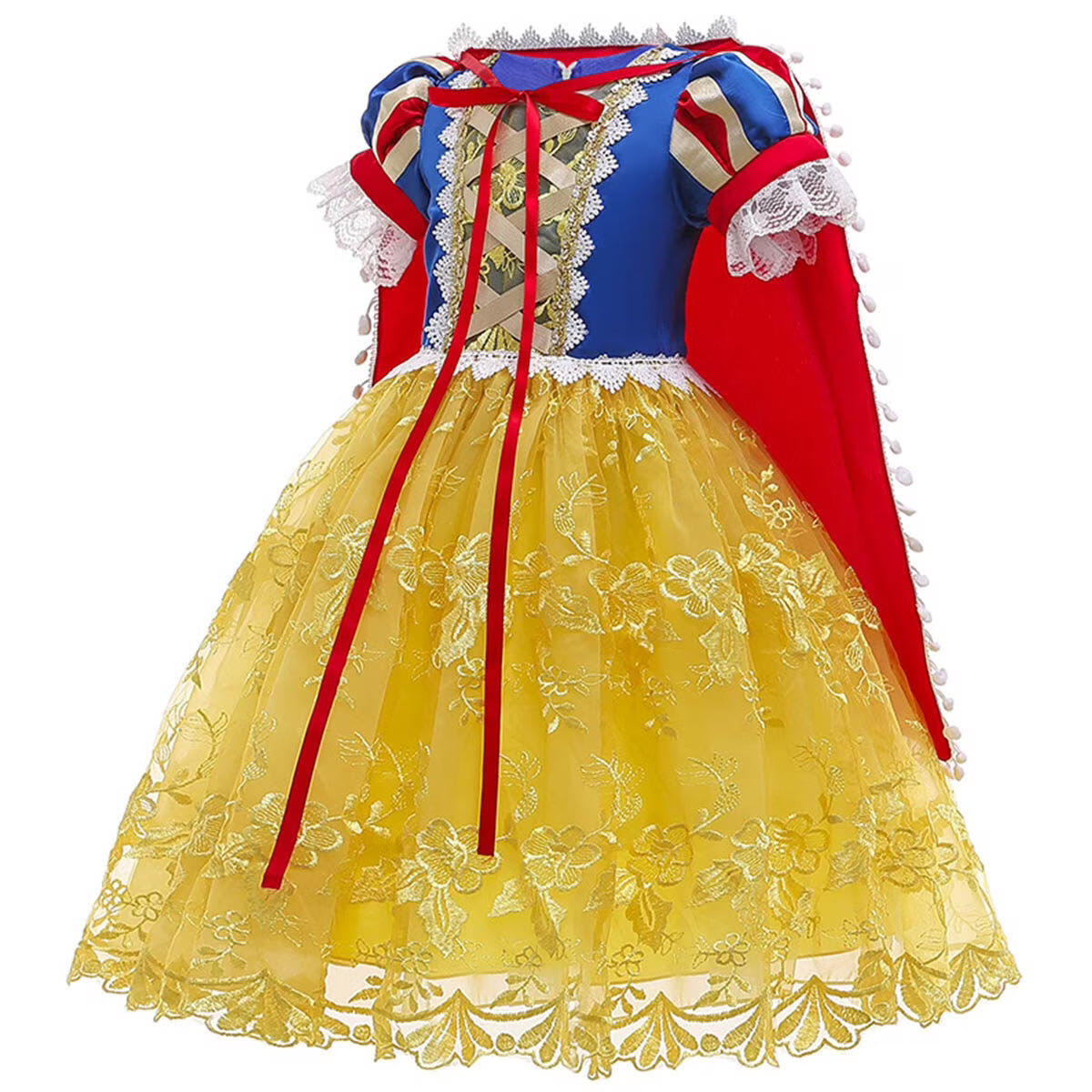 Girls Fairytale Princess Dress | Cape Costume Dress