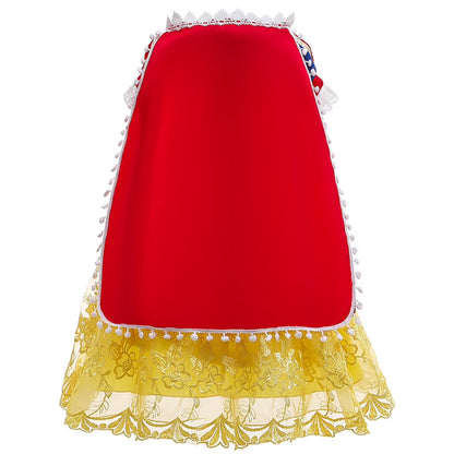 Girls Fairytale Princess Dress | Cape Costume Dress