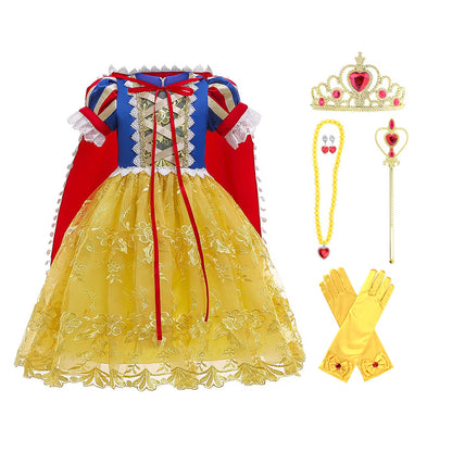 Girls Fairytale Princess Dress | Cape Costume Dress