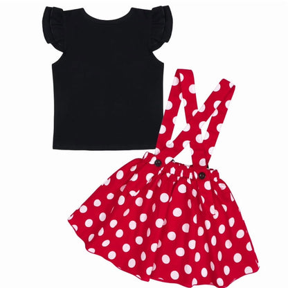 Girls Polka Dot Party Dress | Headband Costume Dress