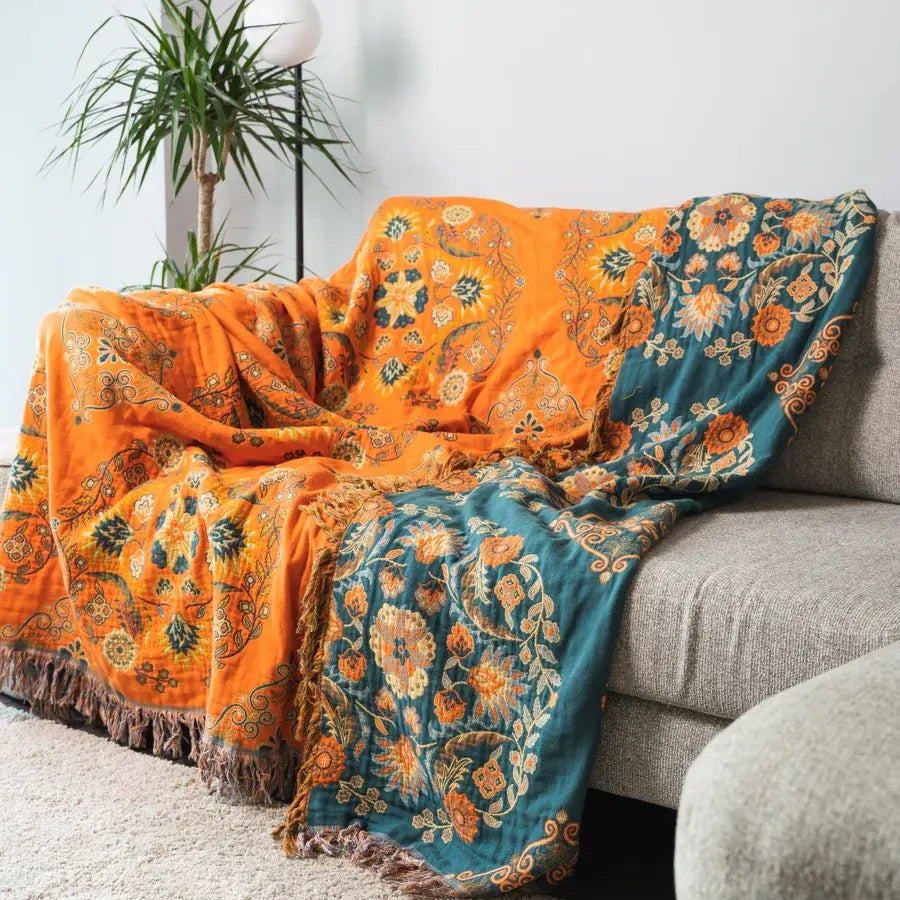 Modern Plaid Picnic Blanket | Couch Throw Outdoor Relaxation-Blanket-Sasha Sydney