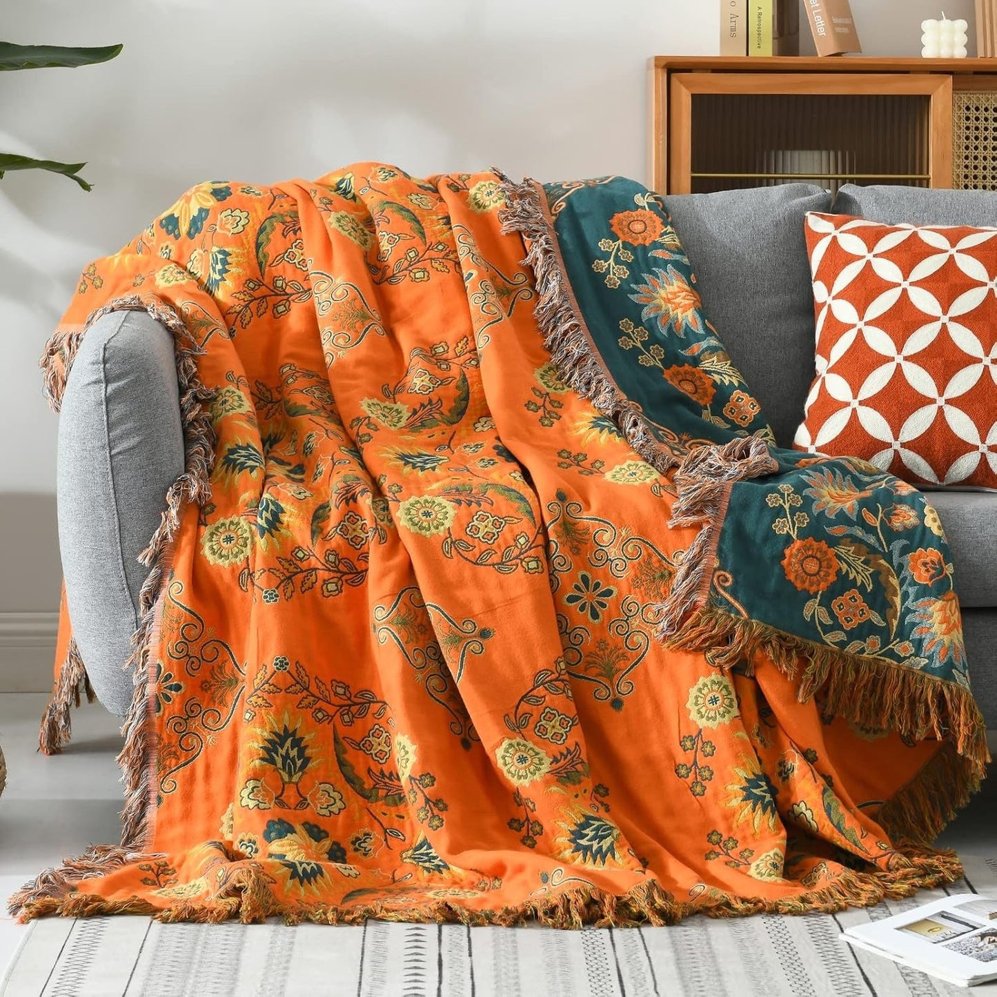 Modern Plaid Picnic Blanket | Couch Throw Outdoor Relaxation-Blanket-Sasha Sydney