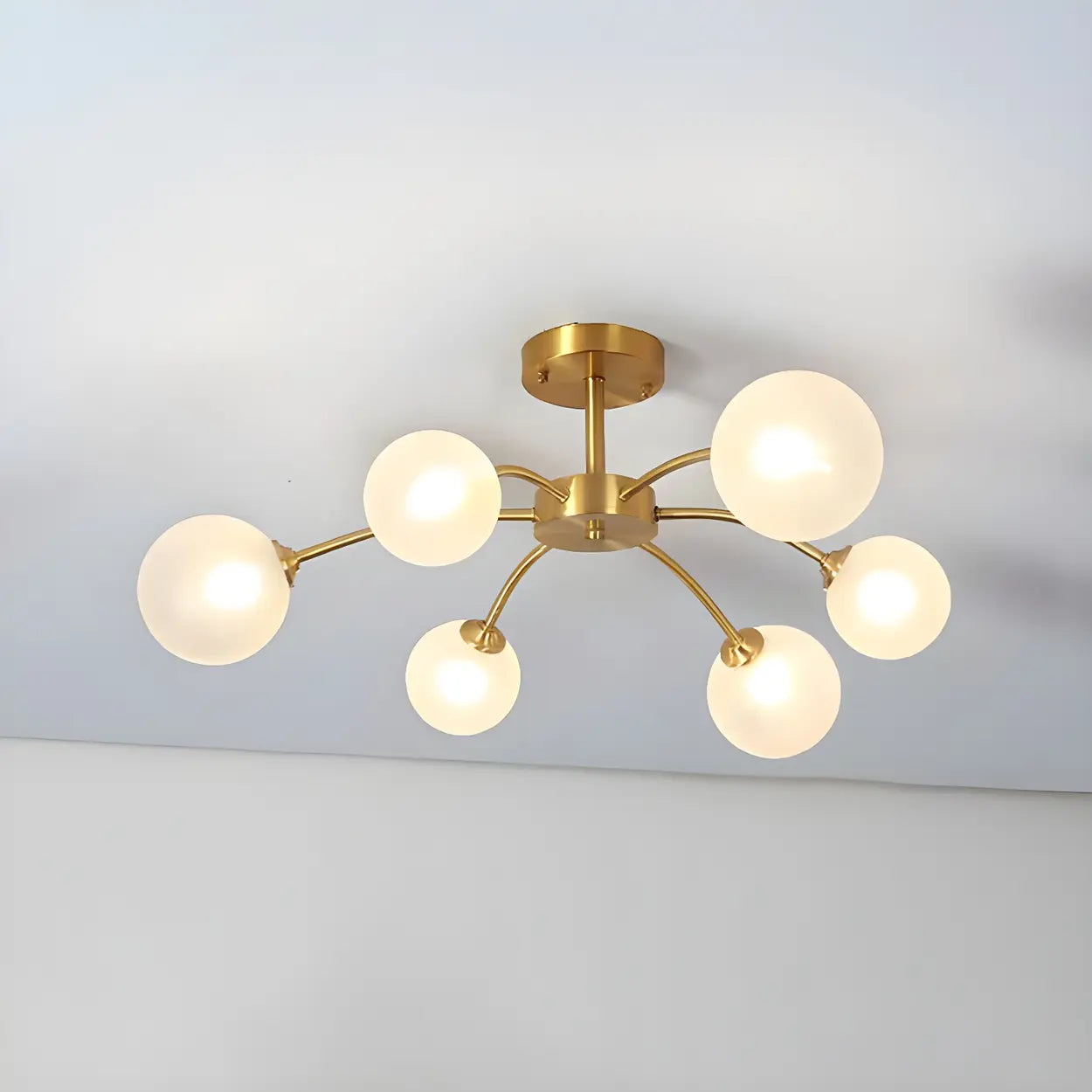 Industrial Globe Chandelier Light | Multi Arm Ceiling Light Interior Lighting-Ceiling Light-Sasha Sydney