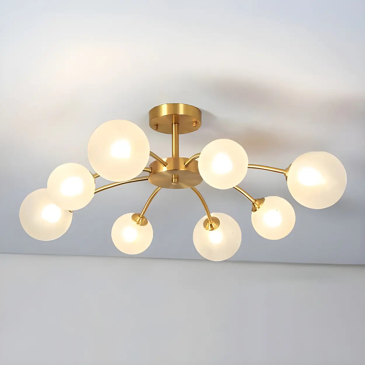 Industrial Globe Chandelier Light | Multi Arm Ceiling Light Interior Lighting-Ceiling Light-Sasha Sydney