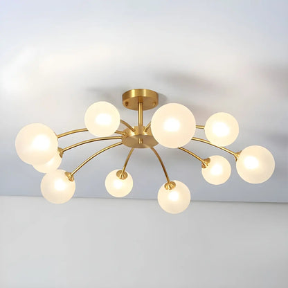 Industrial Globe Chandelier Light | Multi Arm Ceiling Light Interior Lighting-Ceiling Light-Sasha Sydney