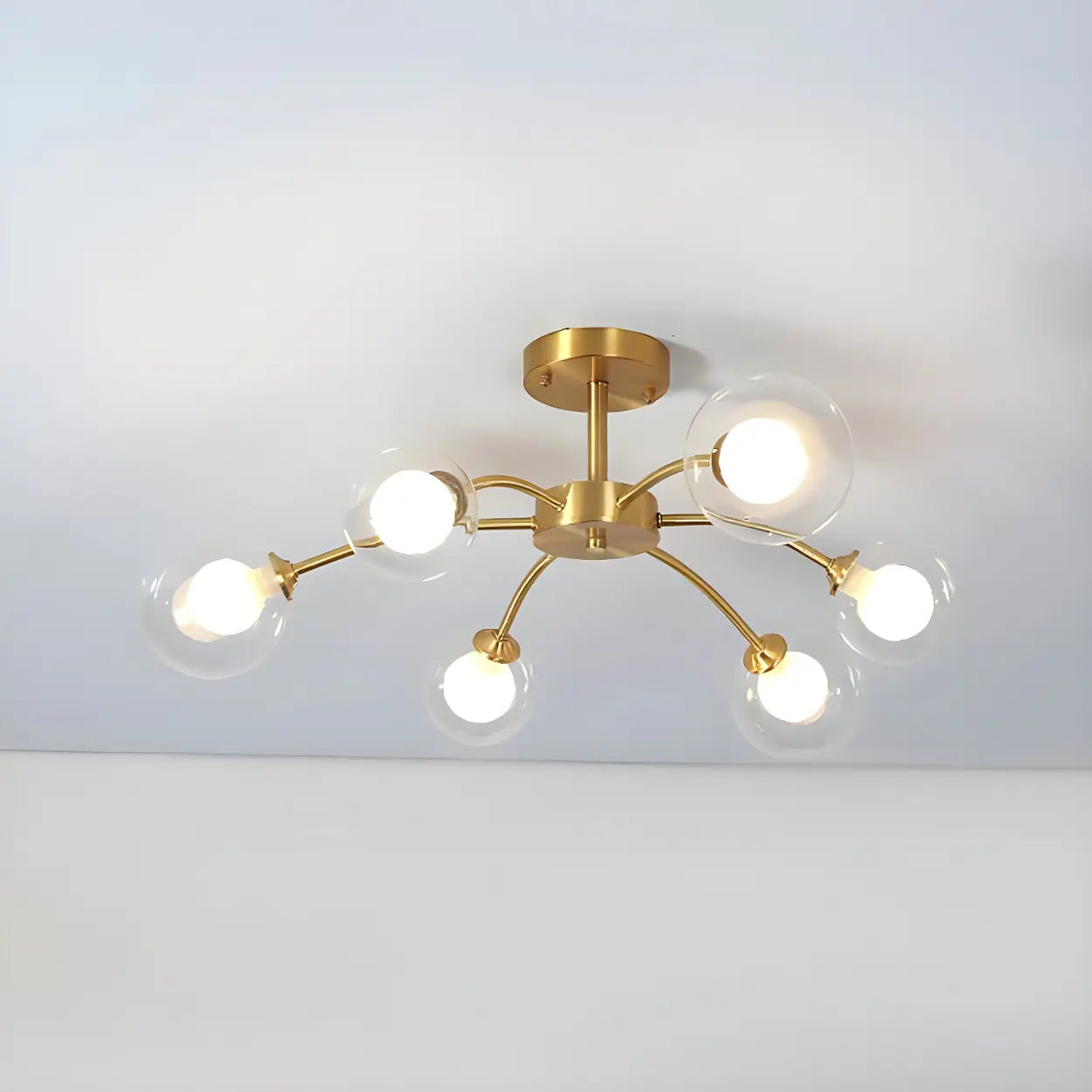 Industrial Globe Chandelier Light | Multi Arm Ceiling Light Interior Lighting-Ceiling Light-Sasha Sydney