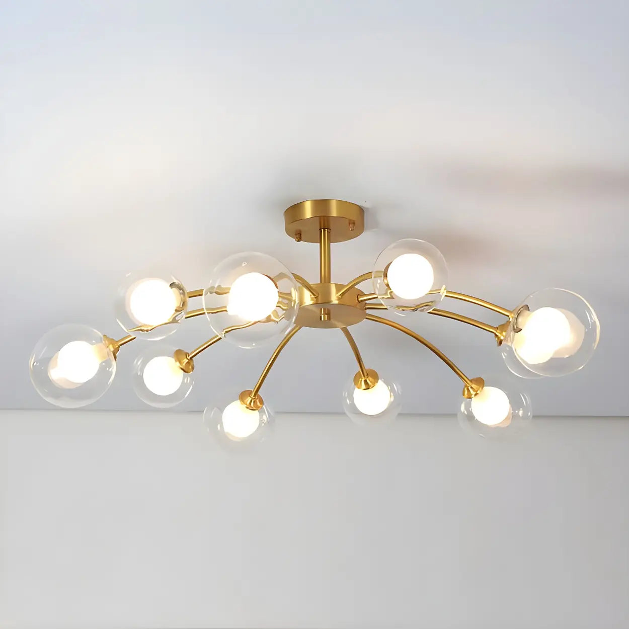 Industrial Globe Chandelier Light | Multi Arm Ceiling Light Interior Lighting-Ceiling Light-Sasha Sydney