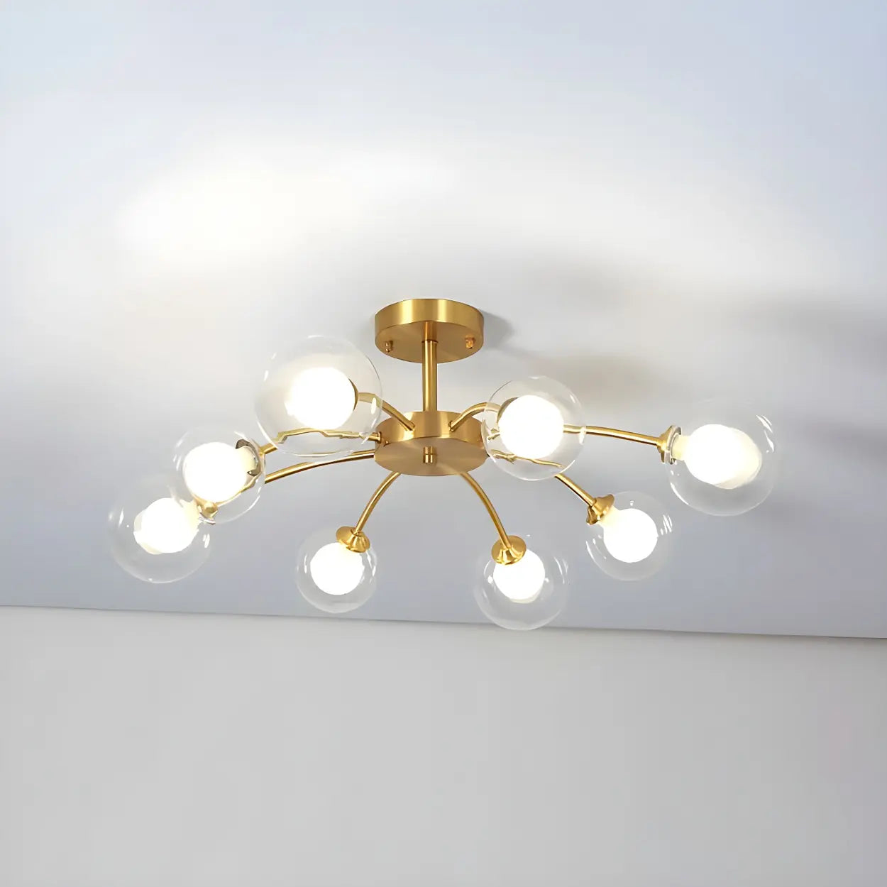 Industrial Globe Chandelier Light | Multi Arm Ceiling Light Interior Lighting-Ceiling Light-Sasha Sydney