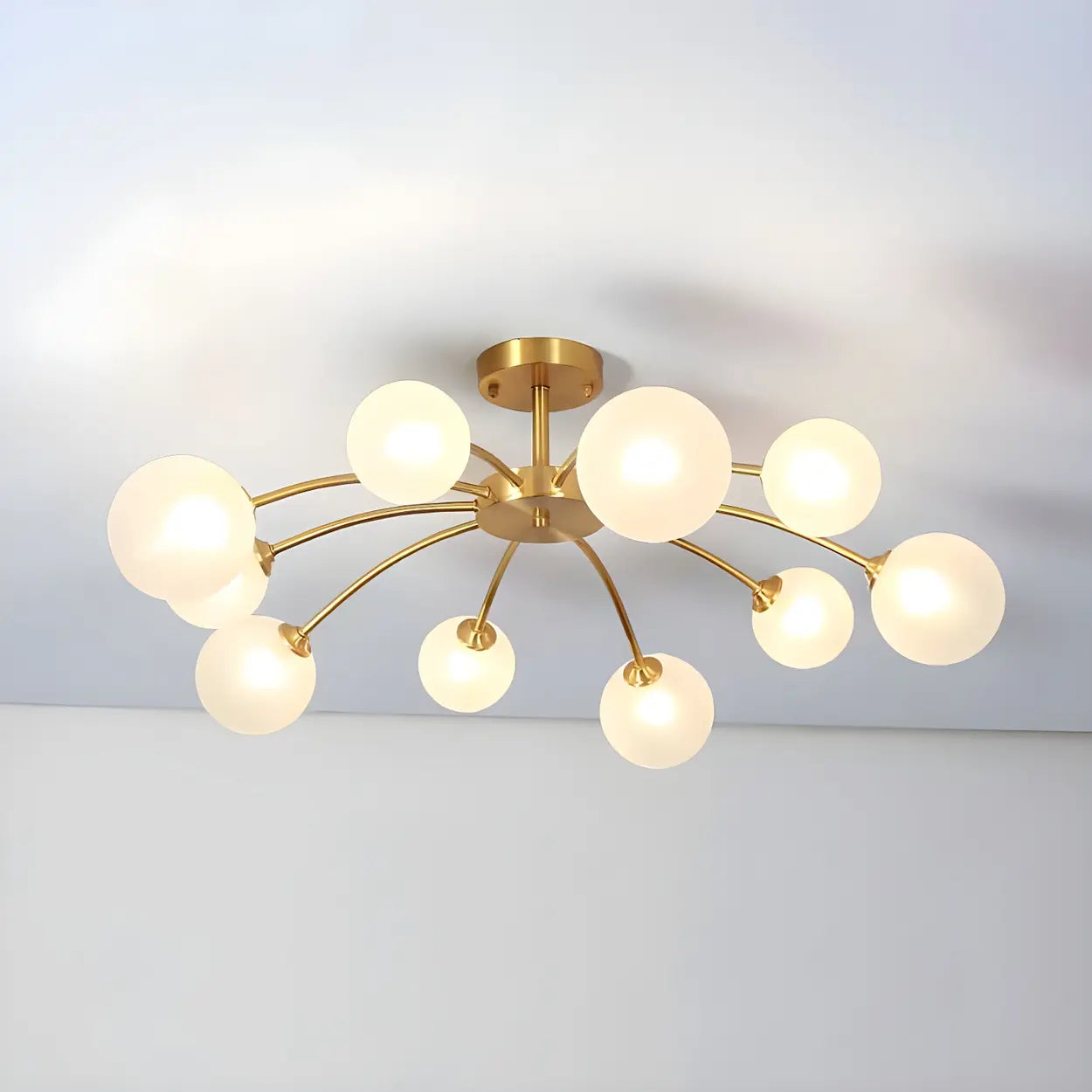 Industrial Globe Chandelier Light | Multi Arm Ceiling Light Interior Lighting-Ceiling Light-Sasha Sydney
