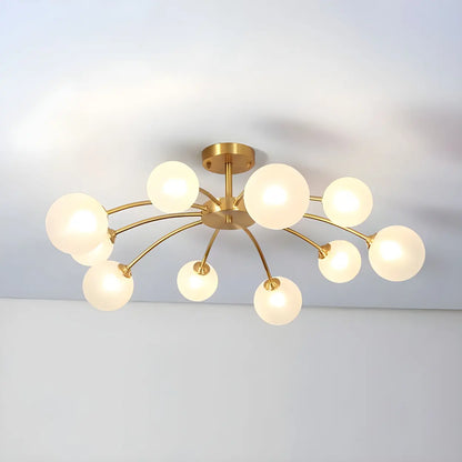 Industrial Globe Chandelier Light | Multi Arm Ceiling Light Interior Lighting-Ceiling Light-Sasha Sydney