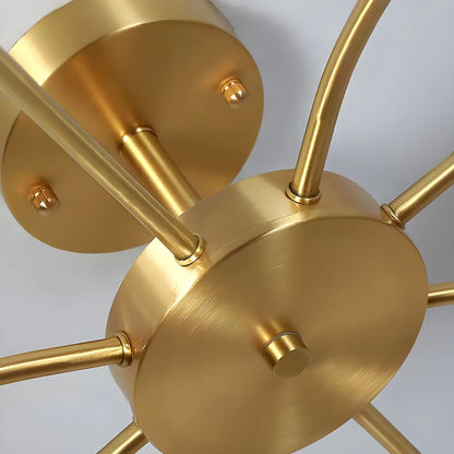 Industrial Globe Chandelier Light | Multi Arm Ceiling Light Interior Lighting-Ceiling Light-Sasha Sydney