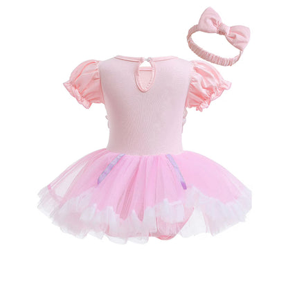 Infant Princess Costume Romper | Headband Dress Set