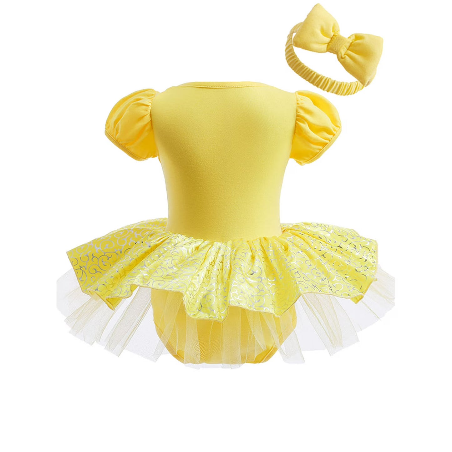Infant Princess Costume Romper | Headband Dress Set