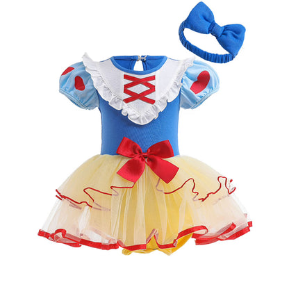 Infant Princess Costume Romper | Headband Dress Set