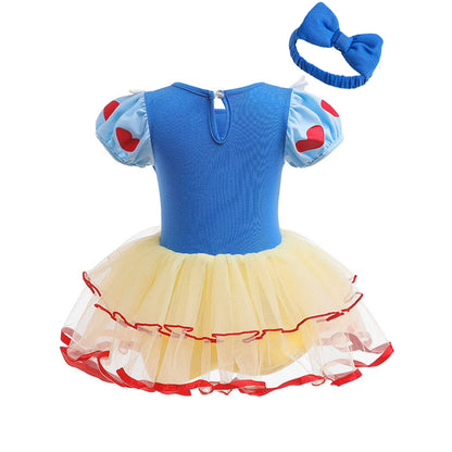 Infant Princess Costume Romper | Headband Dress Set