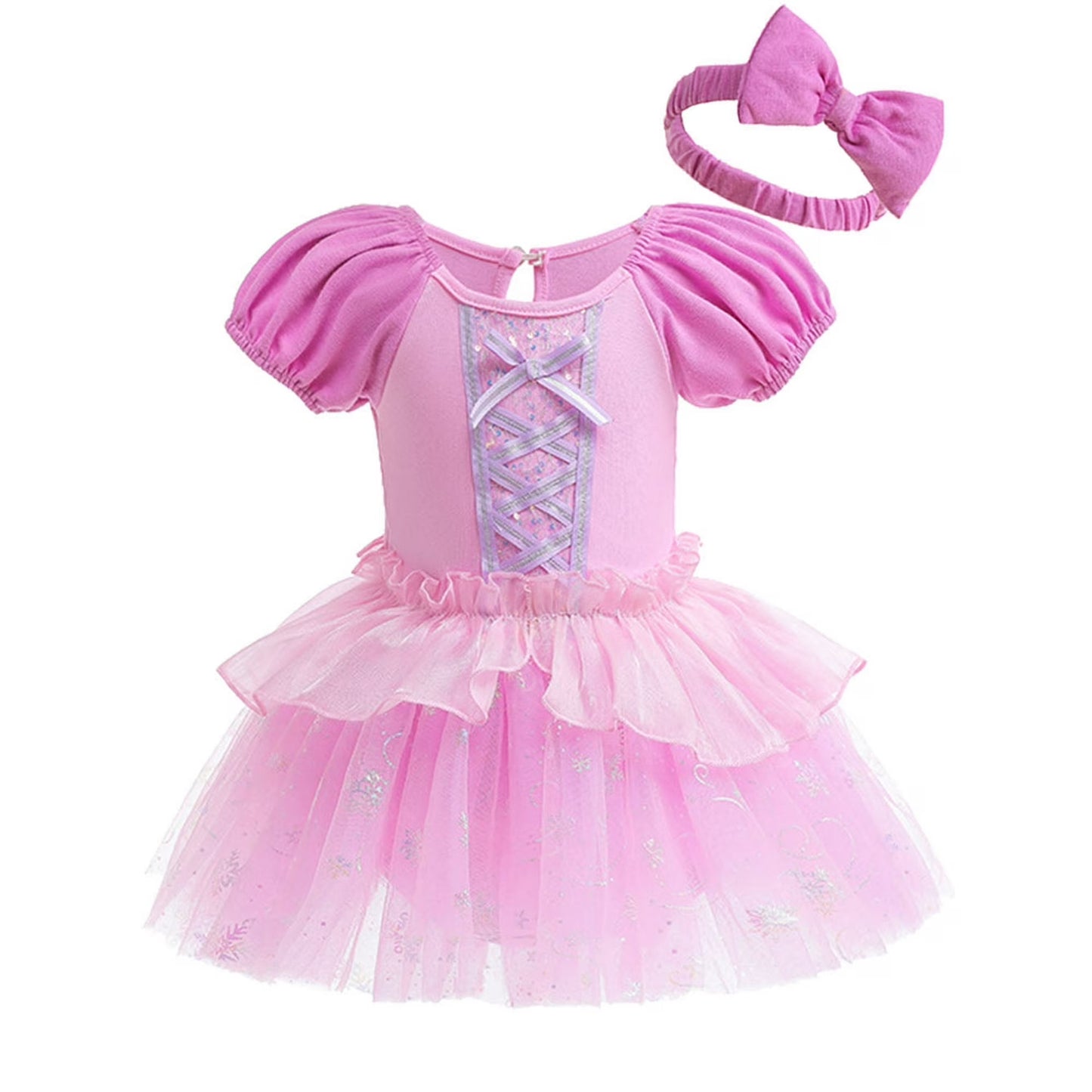 Infant Princess Costume Romper | Headband Dress Set