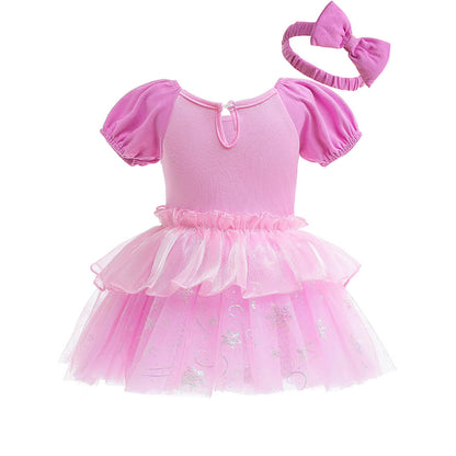 Infant Princess Costume Romper | Headband Dress Set