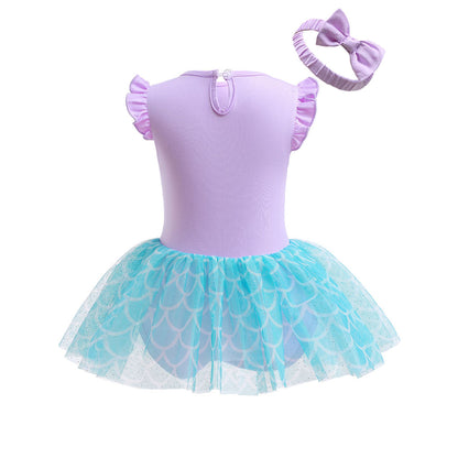 Infant Princess Costume Romper | Headband Dress Set