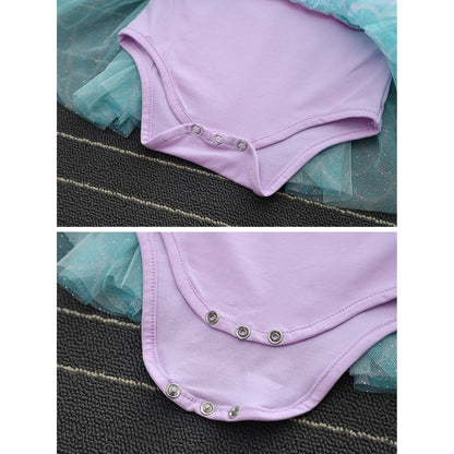 Infant Princess Costume Romper | Headband Dress Set