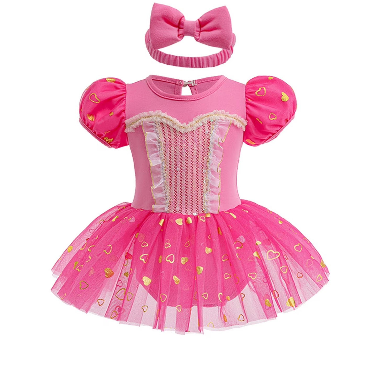 Infant Princess Costume Romper | Headband Dress Set