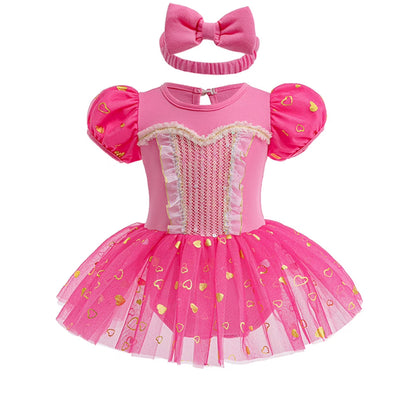 Infant Princess Costume Romper | Headband Dress Set