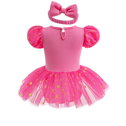 Infant Princess Costume Romper | Headband Dress Set