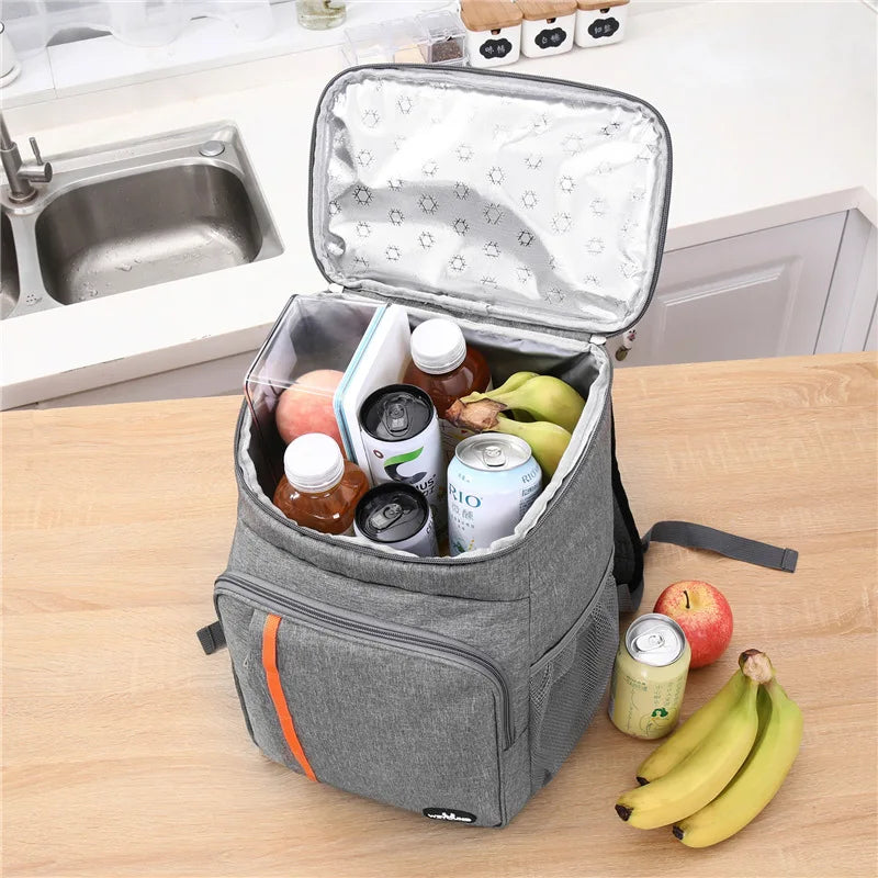Insulated Cooler Backpack | Multiple Compartments Zip Closure Picnic Camping-Backpack-Sasha Sydney
