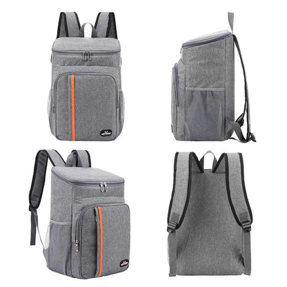 Insulated Cooler Backpack | Multiple Compartments Zip Closure Picnic Camping-Backpack-Sasha Sydney