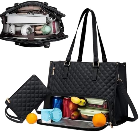 Insulated Tote Bag | Multiple Compartments Shoulder Strap Travel Picnic-Tote Bag-Sasha Sydney