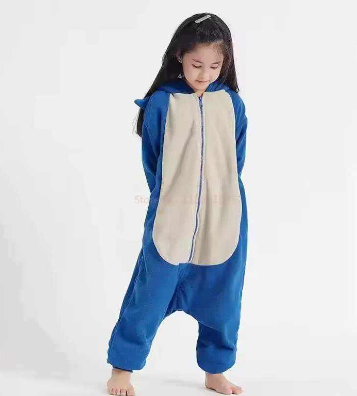 Kids Animal Character Onesie | Hooded Zip Front Sleepwear