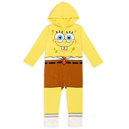 Kid's Character Costume Coverall | Hooded Printed One Piece Dress Up