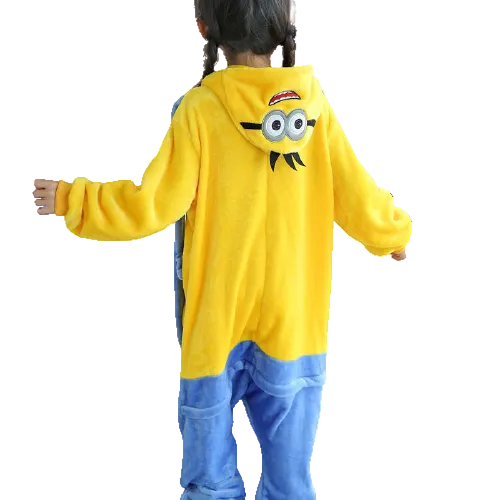 Kids Character Print Onesie | Hooded One Piece Sleepwear
