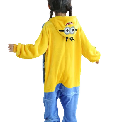 Kids Character Print Onesie | Hooded One Piece Sleepwear