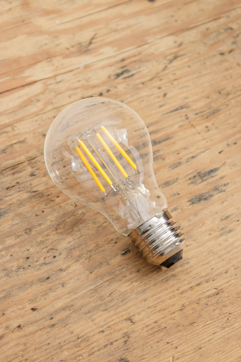 2W E27 Filament LED A60 Round 2200K Dimmable Bulb - Image 2
