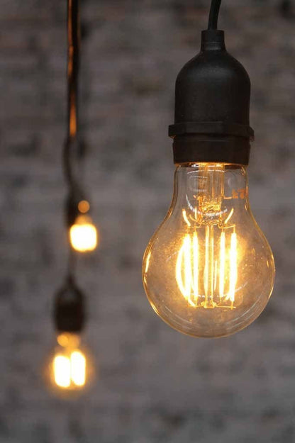2W E27 Filament LED A60 Round 2200K Dimmable Bulb - Image 4