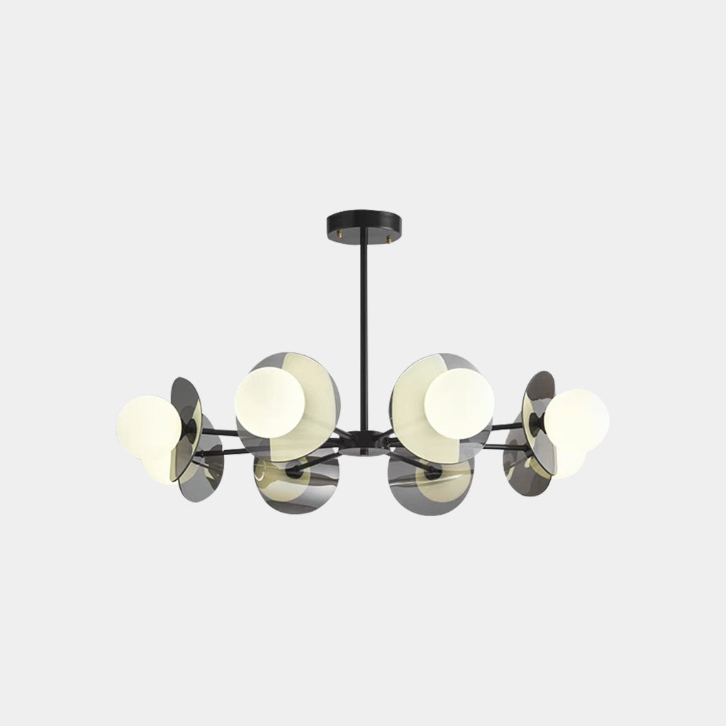 Loft Disc Chandelier | Globe Light Ceiling Fixture Interior Lighting-Ceiling Light-Sasha Sydney