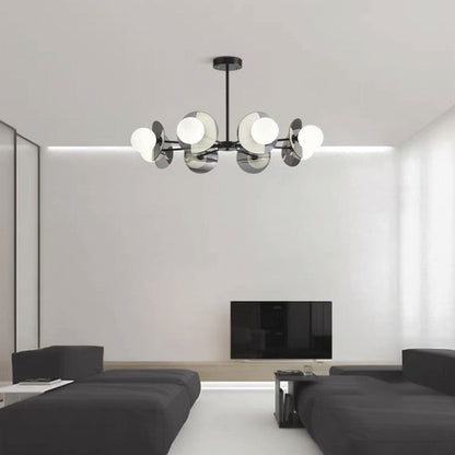 Loft Disc Chandelier | Globe Light Ceiling Fixture Interior Lighting-Ceiling Light-Sasha Sydney