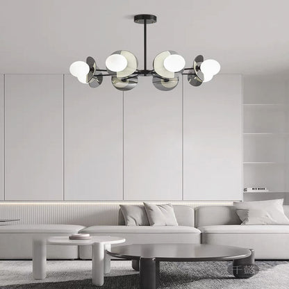 Loft Disc Chandelier | Globe Light Ceiling Fixture Interior Lighting-Ceiling Light-Sasha Sydney