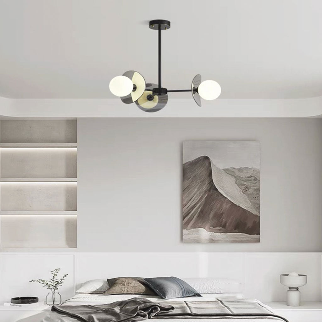 Loft Disc Chandelier | Globe Light Ceiling Fixture Interior Lighting-Ceiling Light-Sasha Sydney