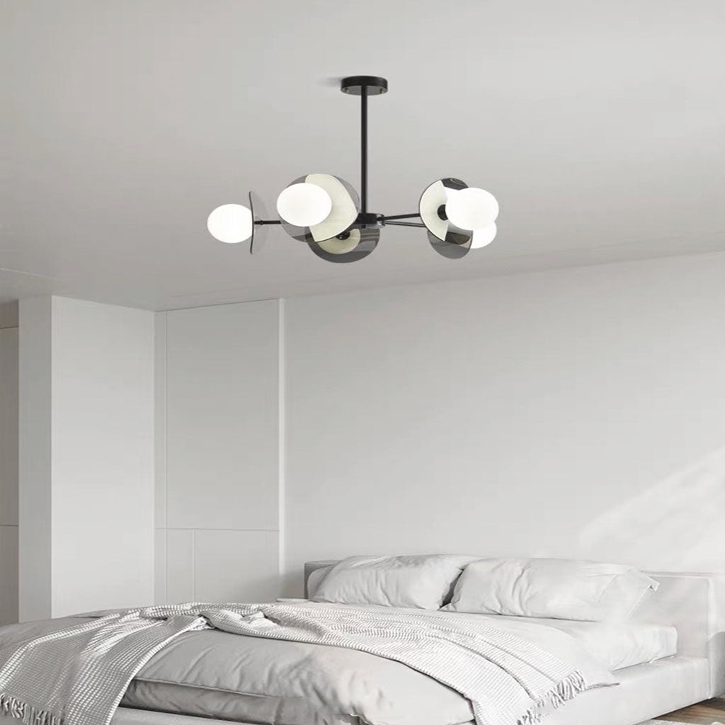 Loft Disc Chandelier | Globe Light Ceiling Fixture Interior Lighting-Ceiling Light-Sasha Sydney