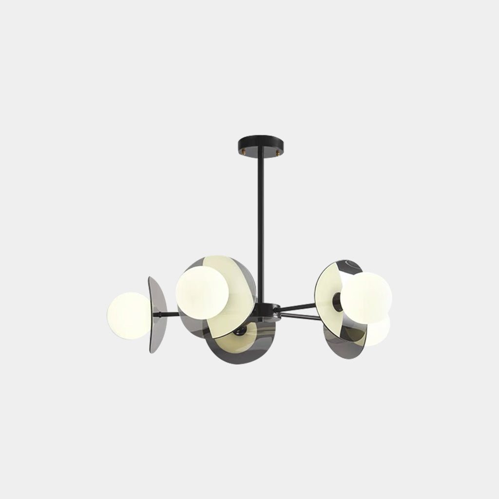 Loft Disc Chandelier | Globe Light Ceiling Fixture Interior Lighting-Ceiling Light-Sasha Sydney