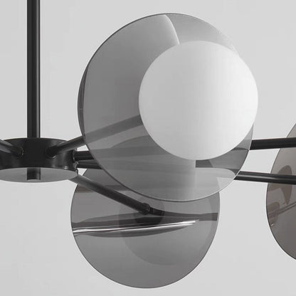 Loft Disc Chandelier | Globe Light Ceiling Fixture Interior Lighting-Ceiling Light-Sasha Sydney