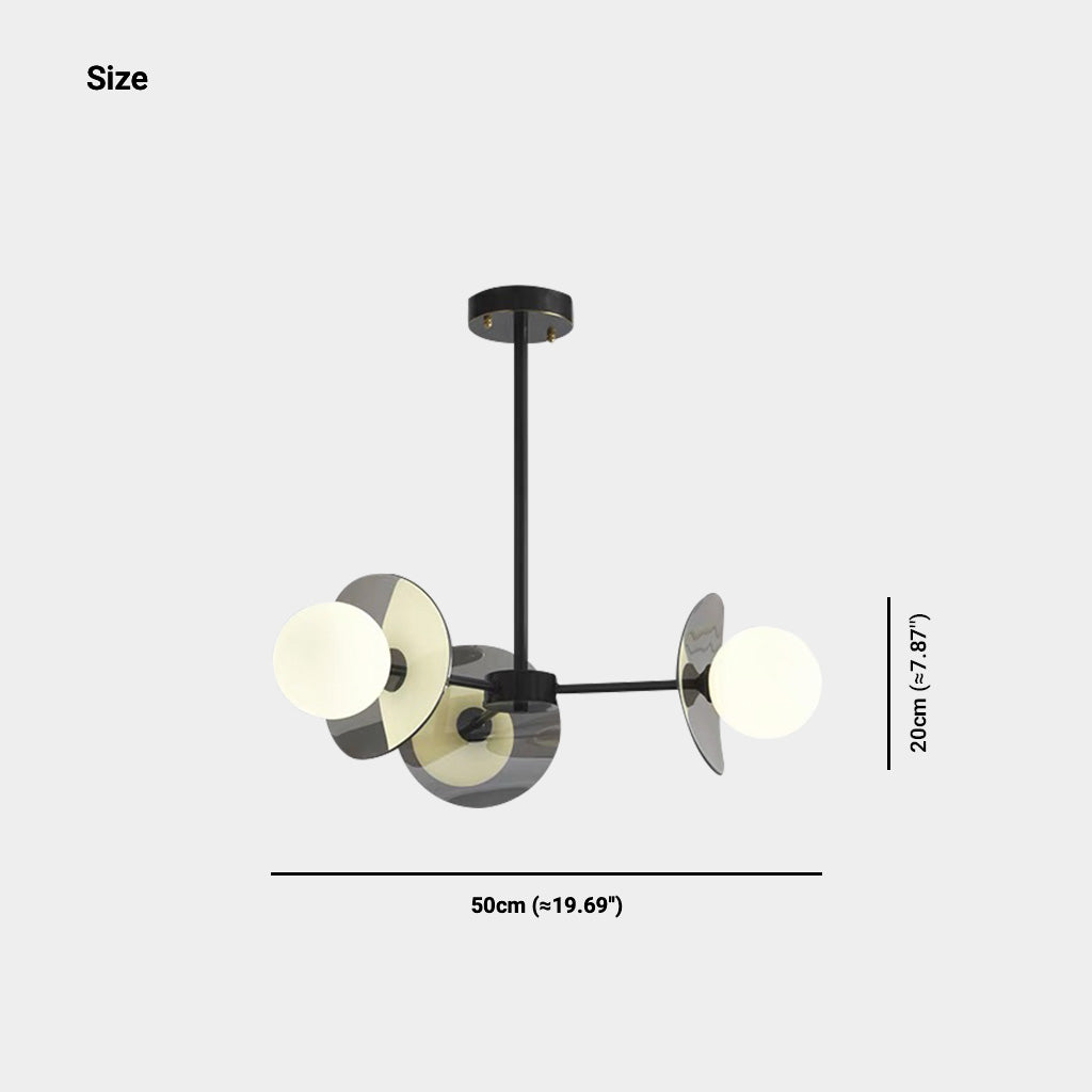 Loft Disc Chandelier | Globe Light Ceiling Fixture Interior Lighting-Ceiling Light-Sasha Sydney
