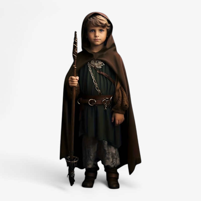 Hooded Cape | Wizard Hooded Cloak-Kids Costume-Sasha Sydney