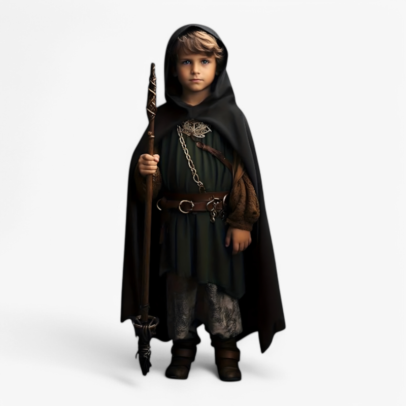 Hooded Cape | Wizard Hooded Cloak-Kids Costume-Sasha Sydney