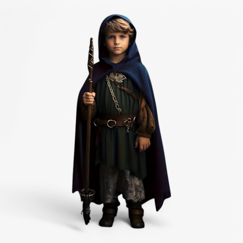 Hooded Cape | Wizard Hooded Cloak-Kids Costume-Sasha Sydney