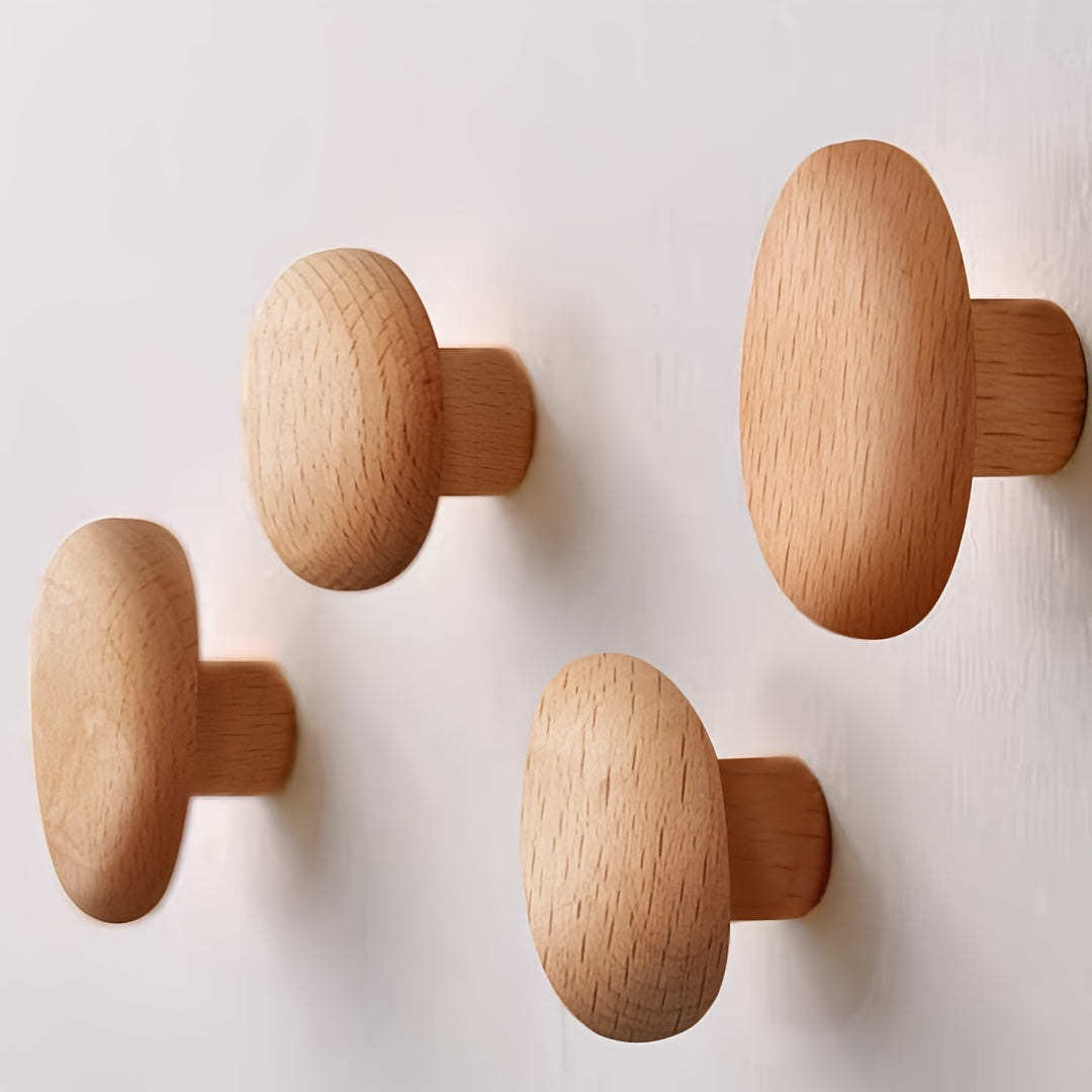Modern Round Coat Hooks | Wall Mounted Space Saving Entryway Use-Coat Hook-Sasha Sydney